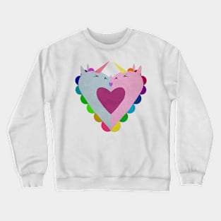 The heart has a kiss in mind Crewneck Sweatshirt